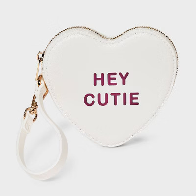 Conversation Heart Wristlet - A New Day™ Cream | Target