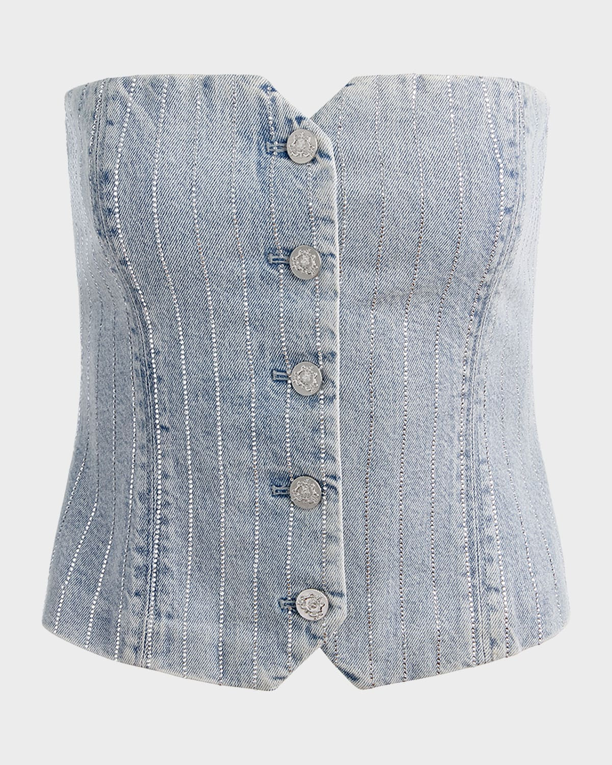 Kelcey Denim Strapless Top | Neiman Marcus