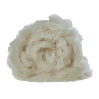 COZY TYME Armandie Cream White Throw Reverse Micromink 100% Polyester 50 in. x 60 in. T179-04CWC-... | The Home Depot