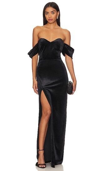 X Revolve Falcon Gown in Black | Revolve Clothing (Global)