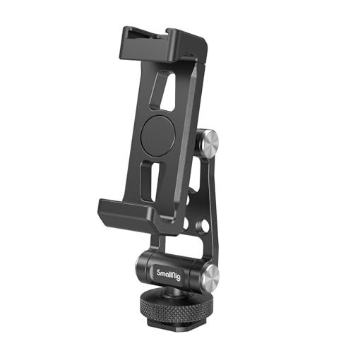 SMALLRIG Metal Phone Support with Cold Shoe Mount, Universal Cell Phone Mount Adapter Support Free Adjustment Joints, Phone Tripod Mount for iPhone 15 14, for Samsung Galaxy etc. - 4382 | Amazon (US)