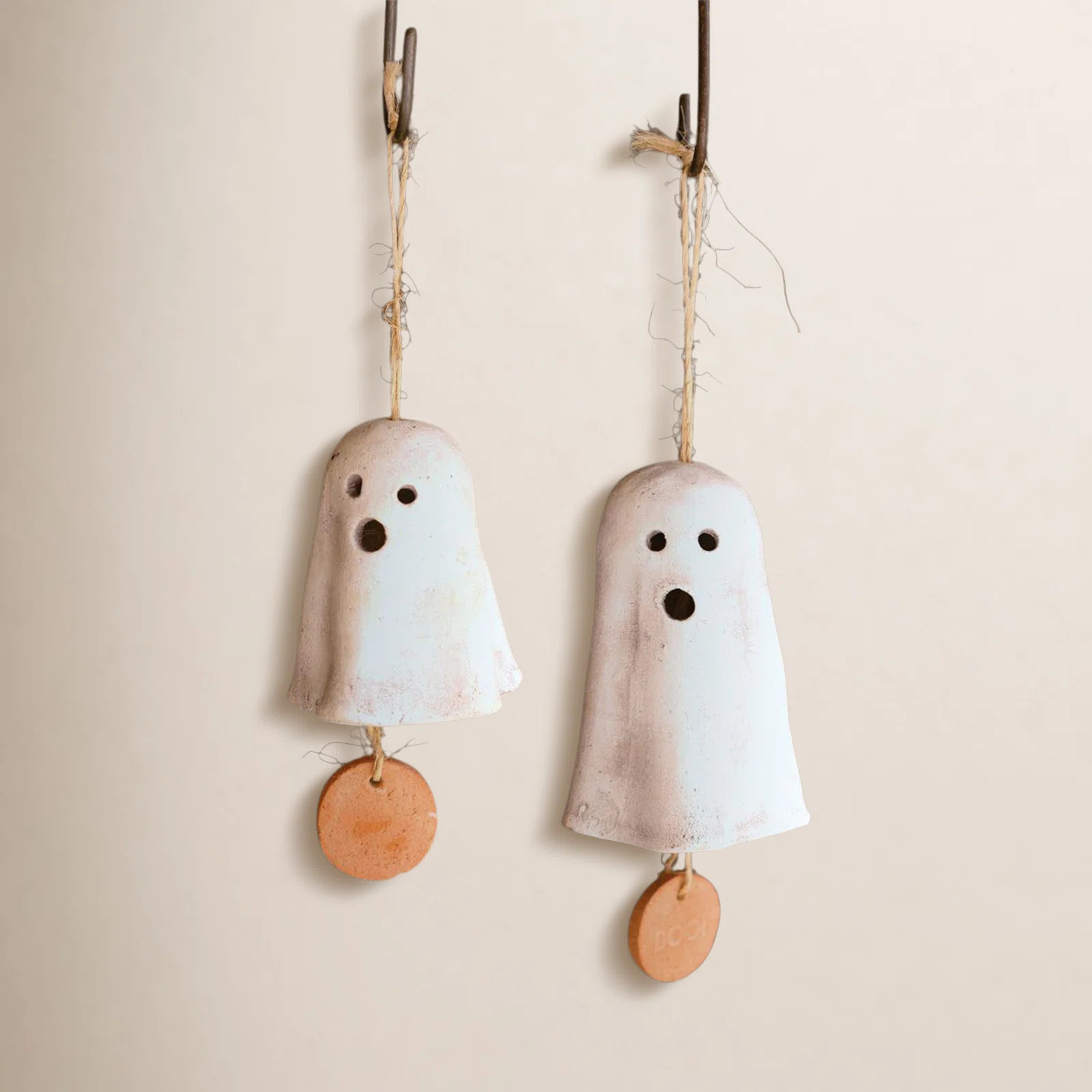 2-Piece Hanging Ghost Wind Chime Set | Birch Lane