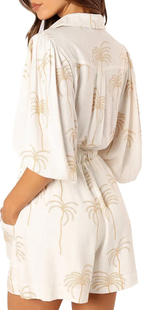 Petal & Pup Gina Palm Print Romper | Nordstrom | Nordstrom