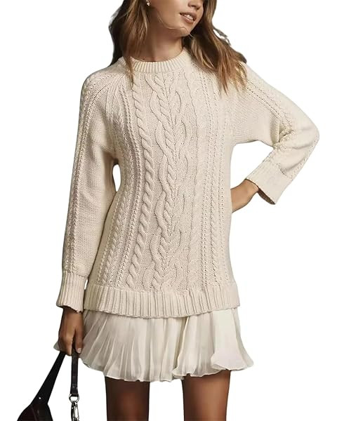 Chang Yun Women's Long Maxi Sweater Dresses Sexy Wrap Batwing V Neck Slit Open Back Holiday Bodyc... | Amazon (US)