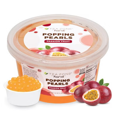 Tea Zone Popping Boba Pearls Passion Fruit 16 Oz. / 1 lb. (Pack of 2) | Target
