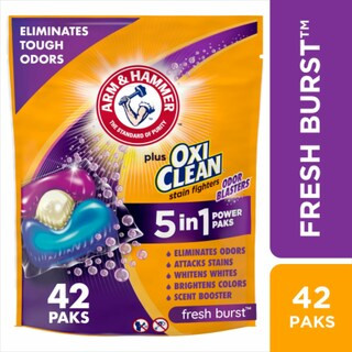 ARM & HAMMER Plus OxiClean with Odor Blasters Fresh Burst Laundry Detergent 5-in-1 Power Paks | Kroger
