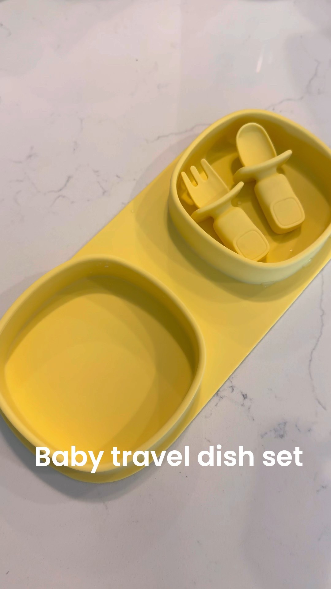 This foldable dish set is perfect for travel! Comes with a spoon and fork and is compact enough to bring along! Also love that it folds in on itself to contain the mess. A must for traveling with a baby or toddler! 

#LTKTravel #LTKBaby