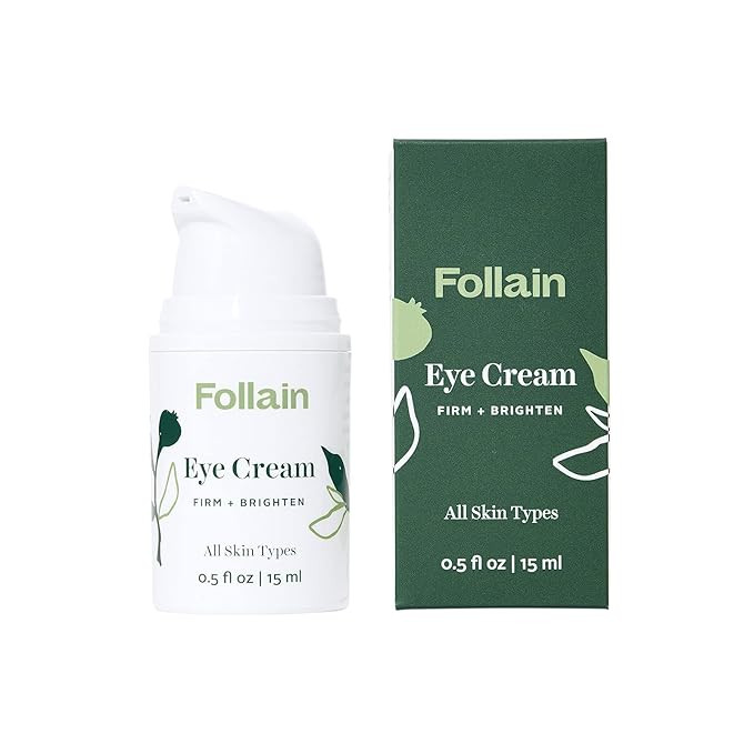 Follain Eye Cream: Firm + Brighten | for Dark Circles and Puffiness, Helps Improve Look of Fine L... | Amazon (US)