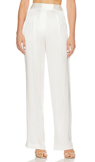 x REVOLVE Wide Leg Trouser in Ivory | Revolve Clothing (Global)