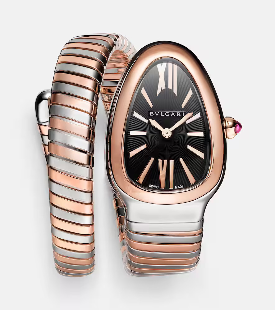 Bvlgari Reloj Serpenti Tubogas 35mm de oro rosa de 18 ct y acero inoxidable | Mytheresa (INTL)