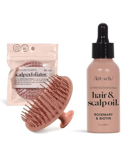 Kitsch Hair Scalp Massager Shampoo Brush & Rosemary Oil with Discount | Amazon (US)