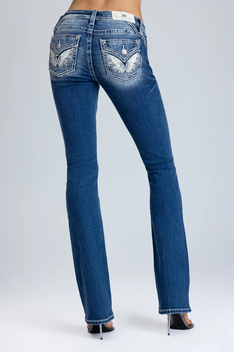 Destinee Wing Bootcut Jeans | Miss Me