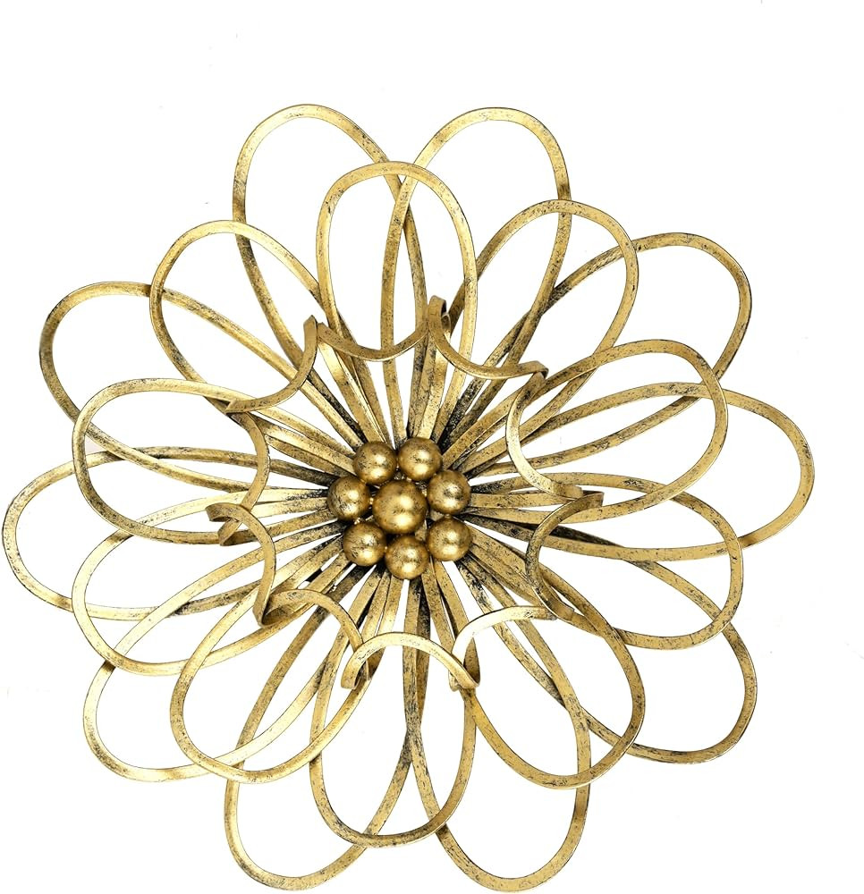 Remenna Metal Flowers Wall Decor, Metal Rustic Wall Art Decoration Farmhouse Wall Decorations Mul... | Amazon (US)