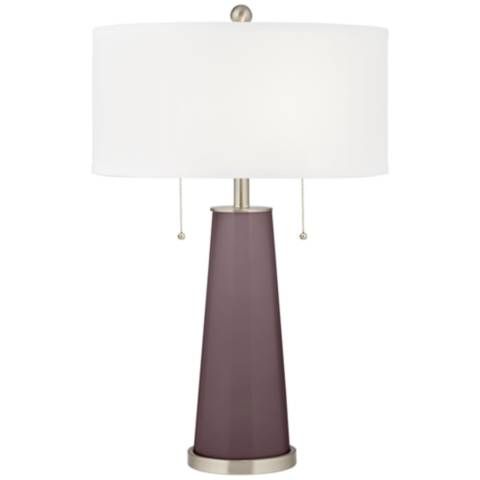 Color Plus Peggy 29 3/4" Poetry Plum Purple Glass Table Lamp - #663A6 | Lamps Plus | Lamps Plus