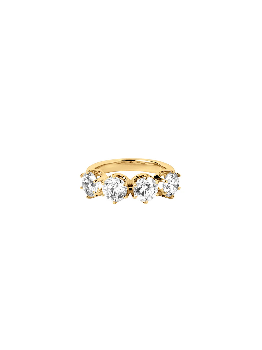 IRIS 4-STONE PINKY RING IN MOISSANITE | Dorsey