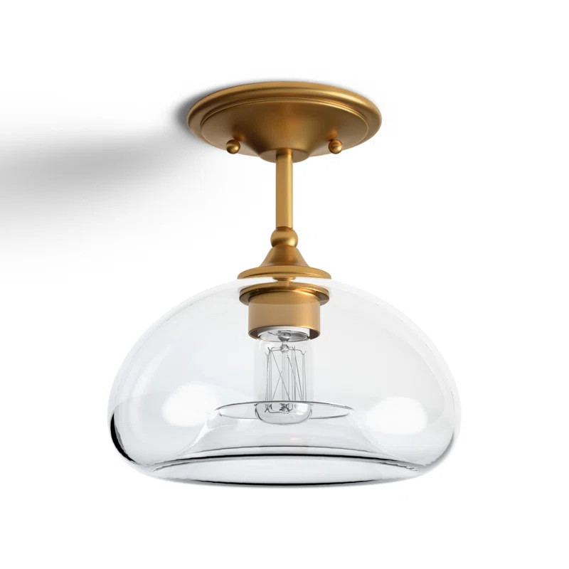 Lani Glass Semi Flush Mount | Wayfair North America