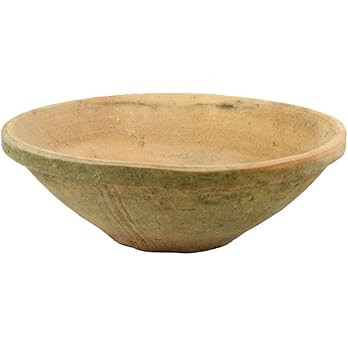 HomArt Rustic Terra Cotta Bowl, Medium, Antique Red, 1-Count | Amazon (US)