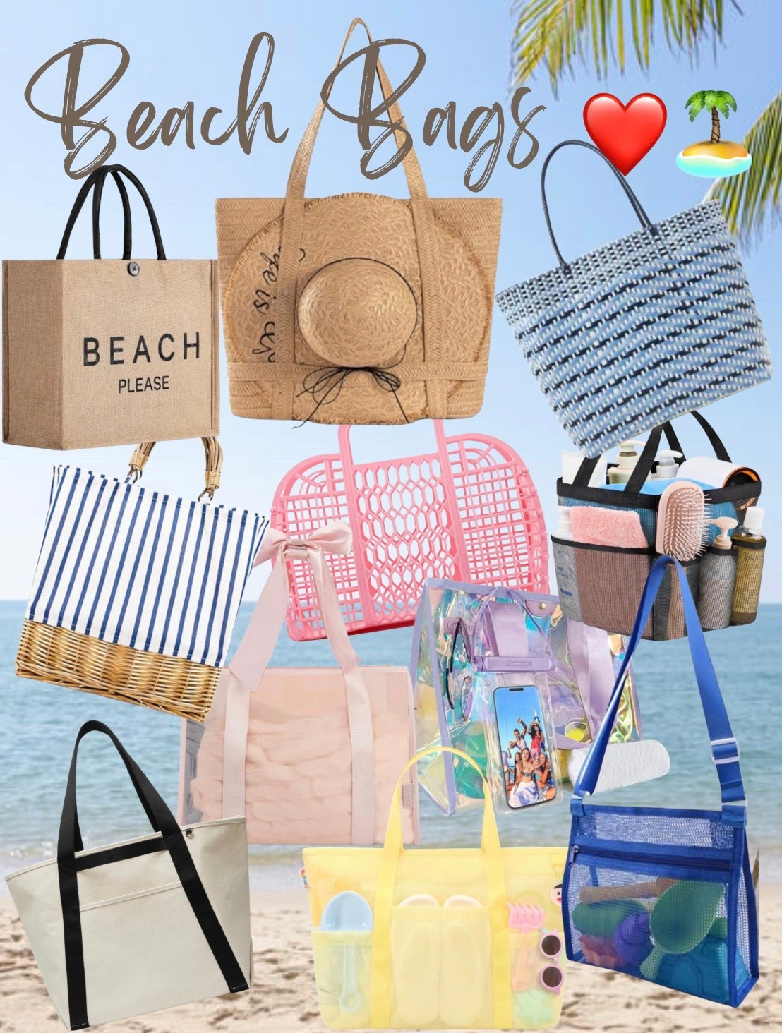 Beach bags come in all shapes, styles, & materials! Check out some of my favorites! #beachbags #poolbags #summerfun

#LTKSeasonal #LTKSwim #LTKTravel