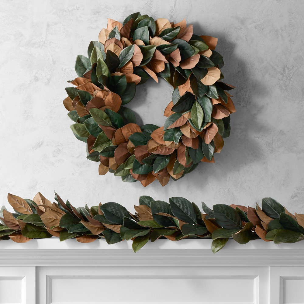 Magnolia Faux Wreath & Garland | Williams-Sonoma