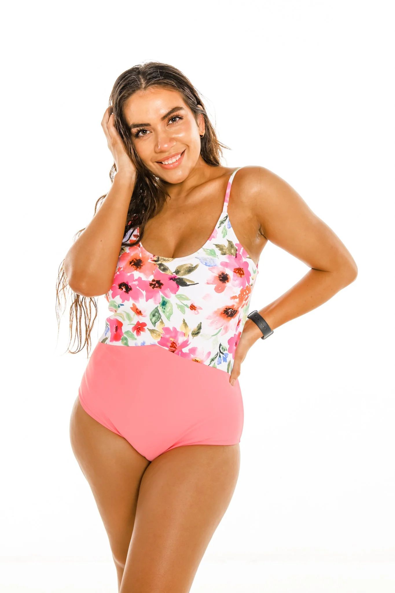 The Sailor | Pink Floral/Watermelon | Coral Reef Swim