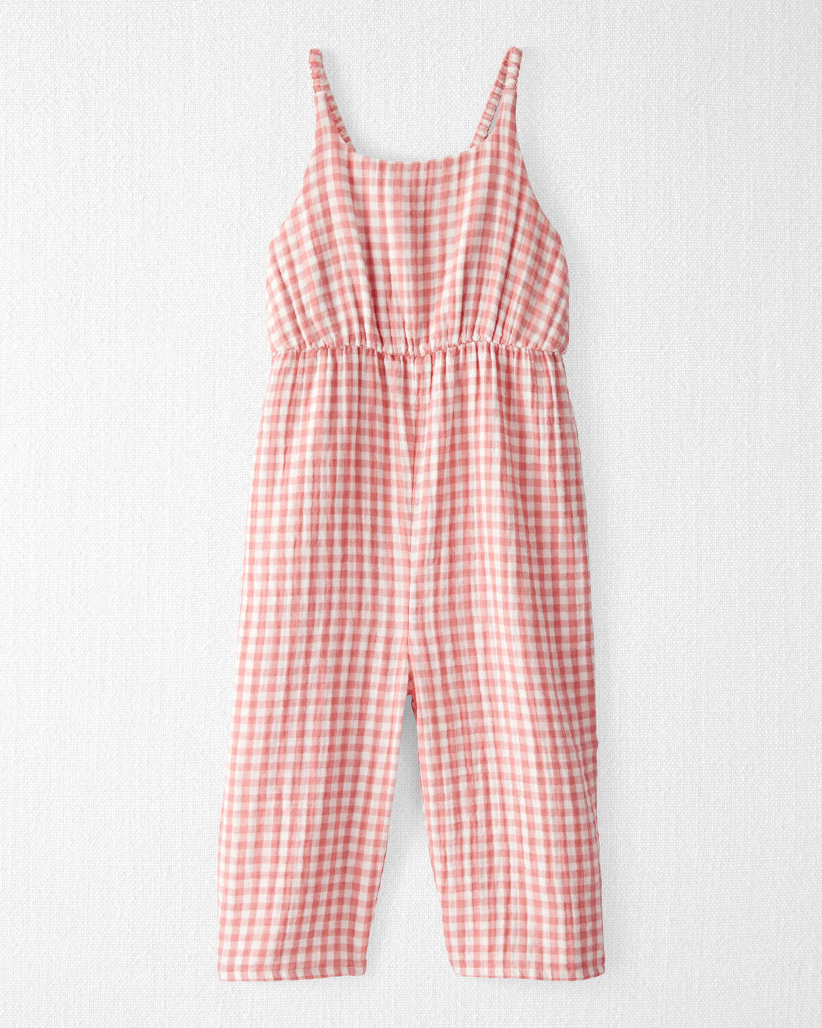 Toddler Organic Cotton Gauze Gingham Jumpsuit | Carter's Inc