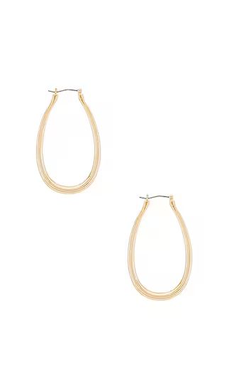 BaubleBar Sophia Hoop Earrings in Gold from Revolve.com | Revolve Clothing (Global)