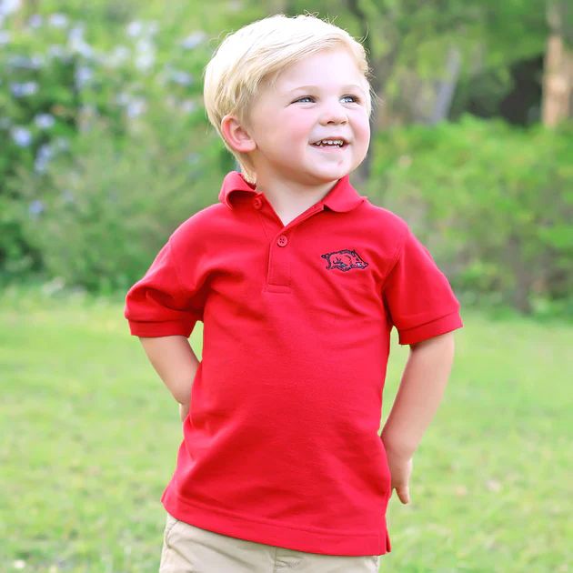 Arkansas Short Sleeve Polo | Classic Whimsy