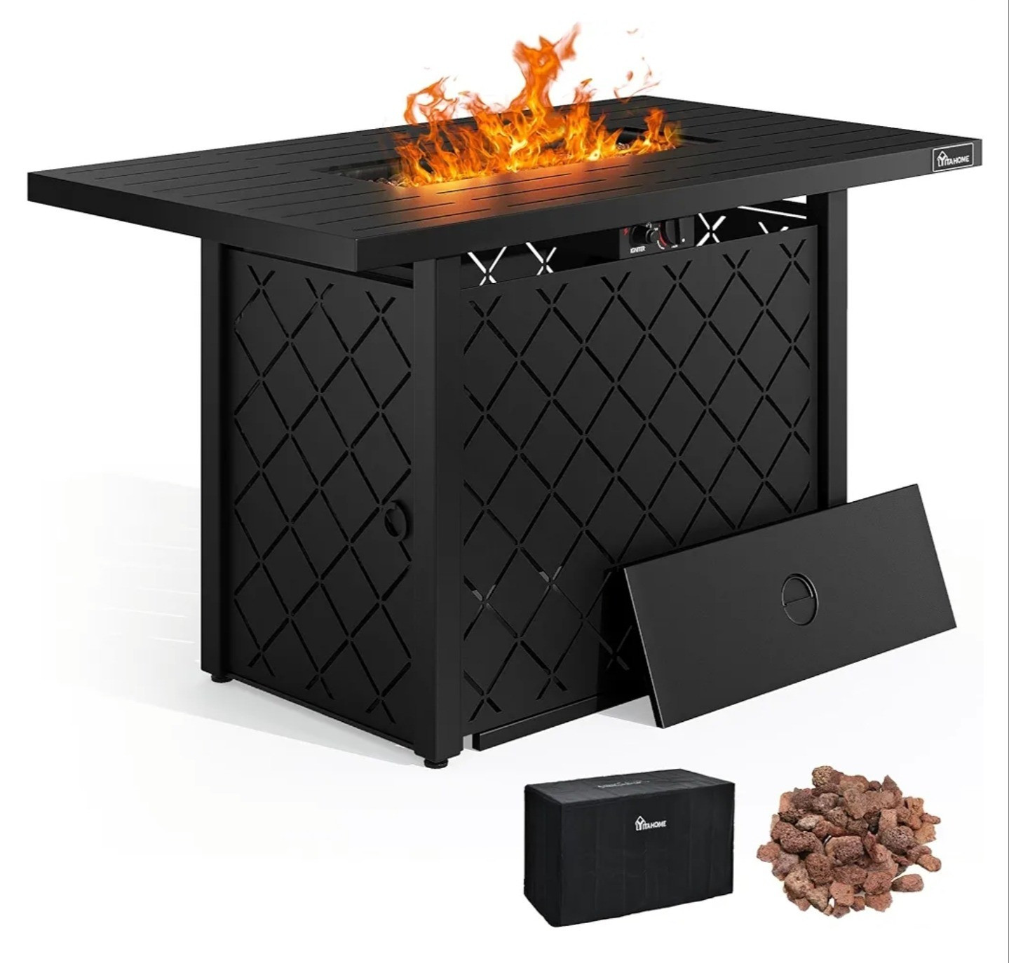 🔥 Transform your outdoor space with the YITAHOME 43 Inch Propane Fire Pit Table! Perfect for cozy evenings on the patio, this sleek black fire table offers a powerful 50,000 BTU with easy ignition and comes with lava rock and a lid for added convenience. 🌟 Whether you're gathering with friends or relaxing solo, it creates the perfect ambiance. Upgrade your backyard decor this season! ✨ #OutdoorLiving #PatioVibes #FirePitLove #HomeStyle #YITAHOME #PatioFurniture #BackyardGoals #OutdoorDecor 

#LTKU #LTKHome #LTKSeasonal