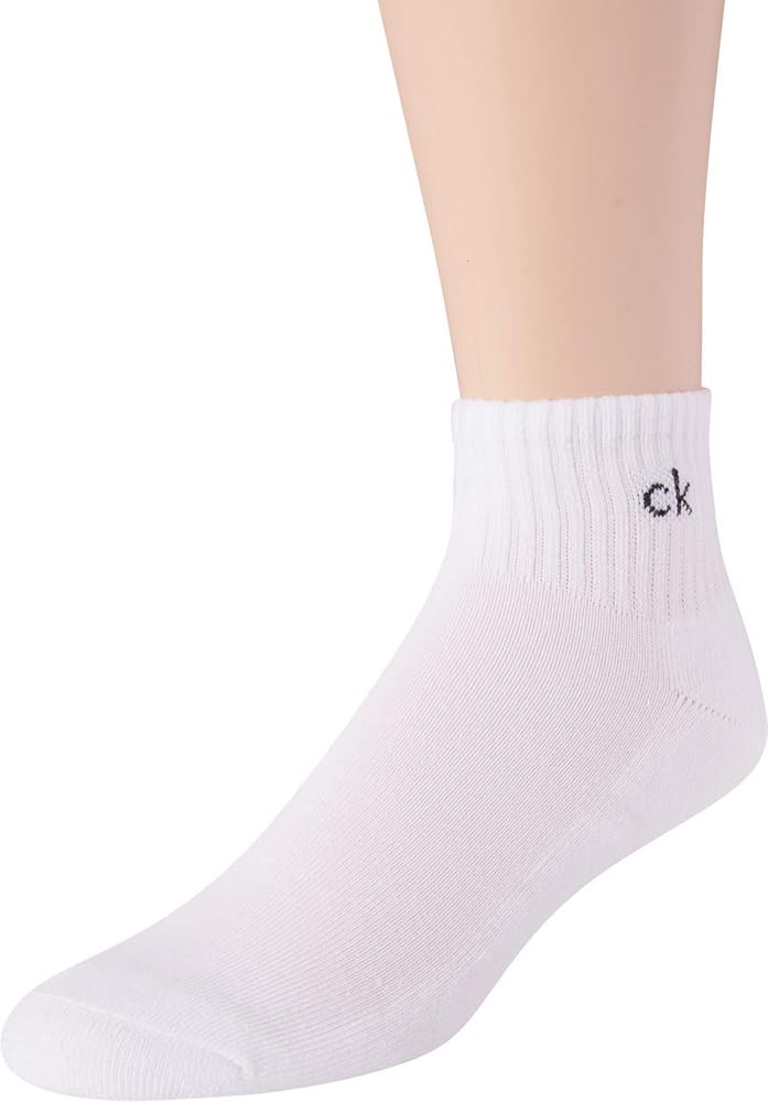 Calvin Klein Men's Socks - Cushioned Above Ankle Athletic Mini-Crew Socks (6 Pack) | Amazon (US)