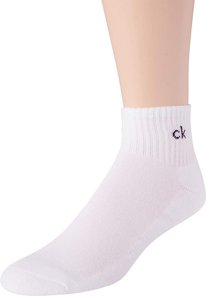 Calvin Klein Men's Socks - Cushioned Above Ankle Athletic Mini-Crew Socks (6 Pack) | Amazon (US)