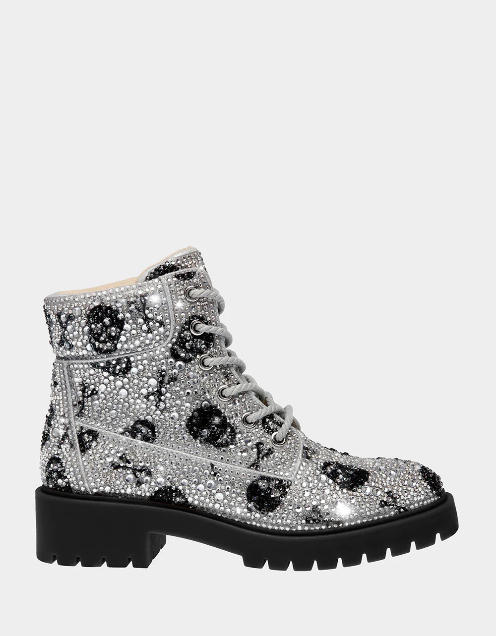 HUDSN Rhinestone Skull Print Booties | Women's Booties | Betsey Johnson