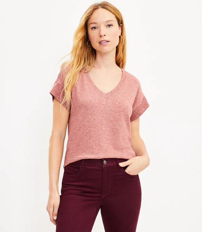 Dolman V-Neck Tee | LOFT