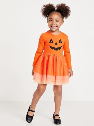 Fit and Flare Long-Sleeve Tutu Dress for Toddler Girls | Old Navy (US)