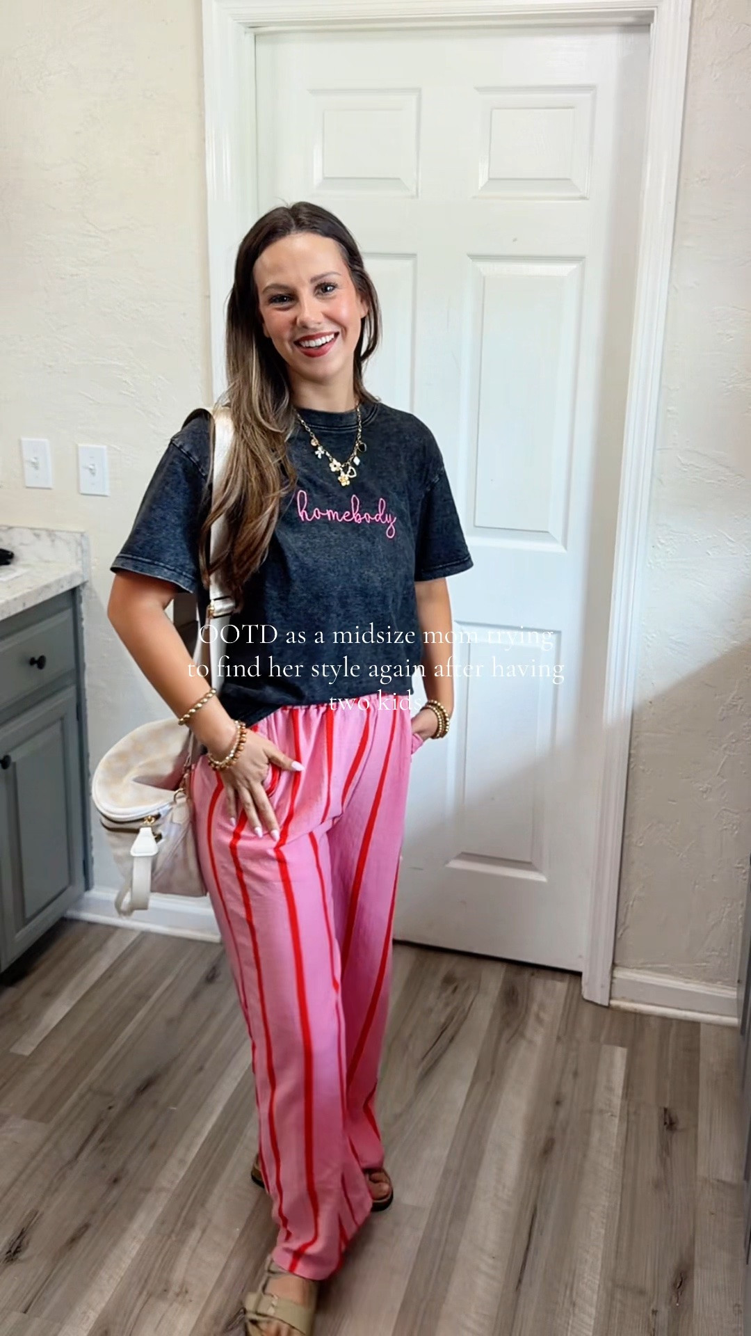 OOTD as a midsize mom of two finding my style again postpartum 🫶🏼🍒✨

#LTKmomlife #LTKootd #LTKMidsize