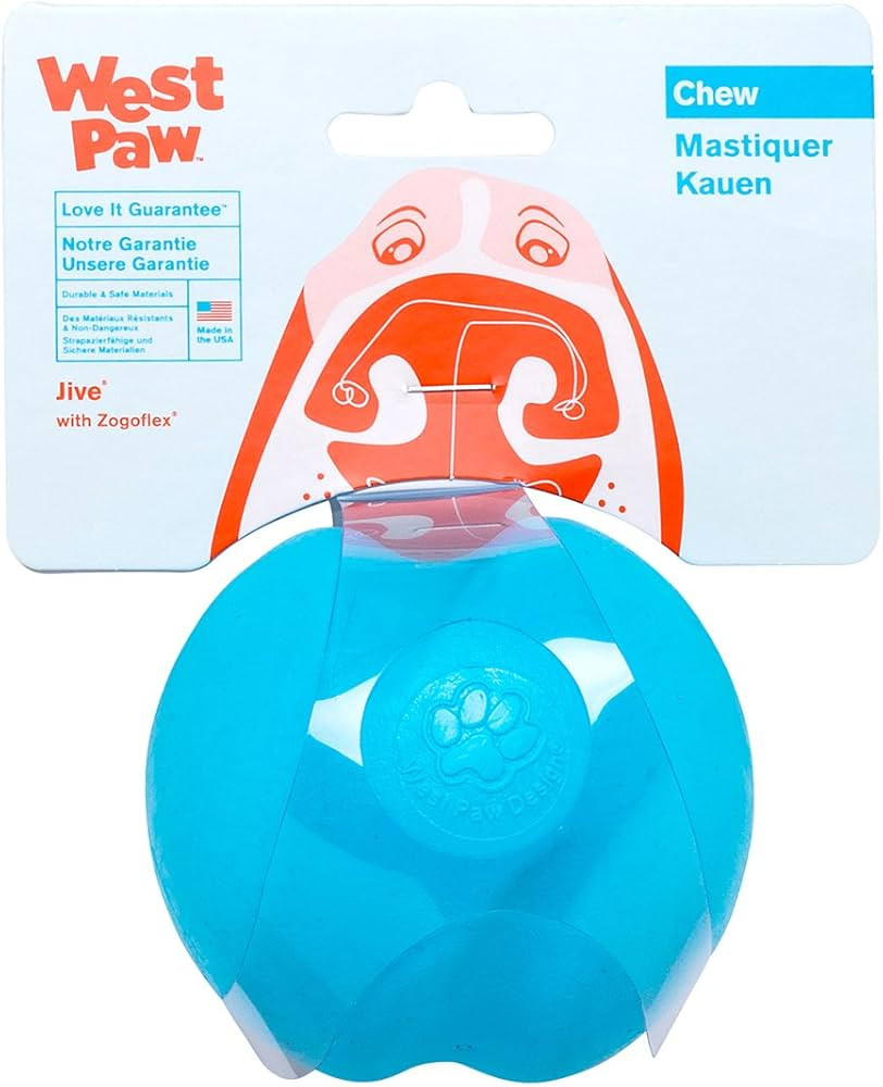 WEST PAW Zogoflex Jive Ball Dog Chew Toy – Bouncing Toys for Dogs, Fetch, Catch, Chewing, Play ... | Amazon (US)