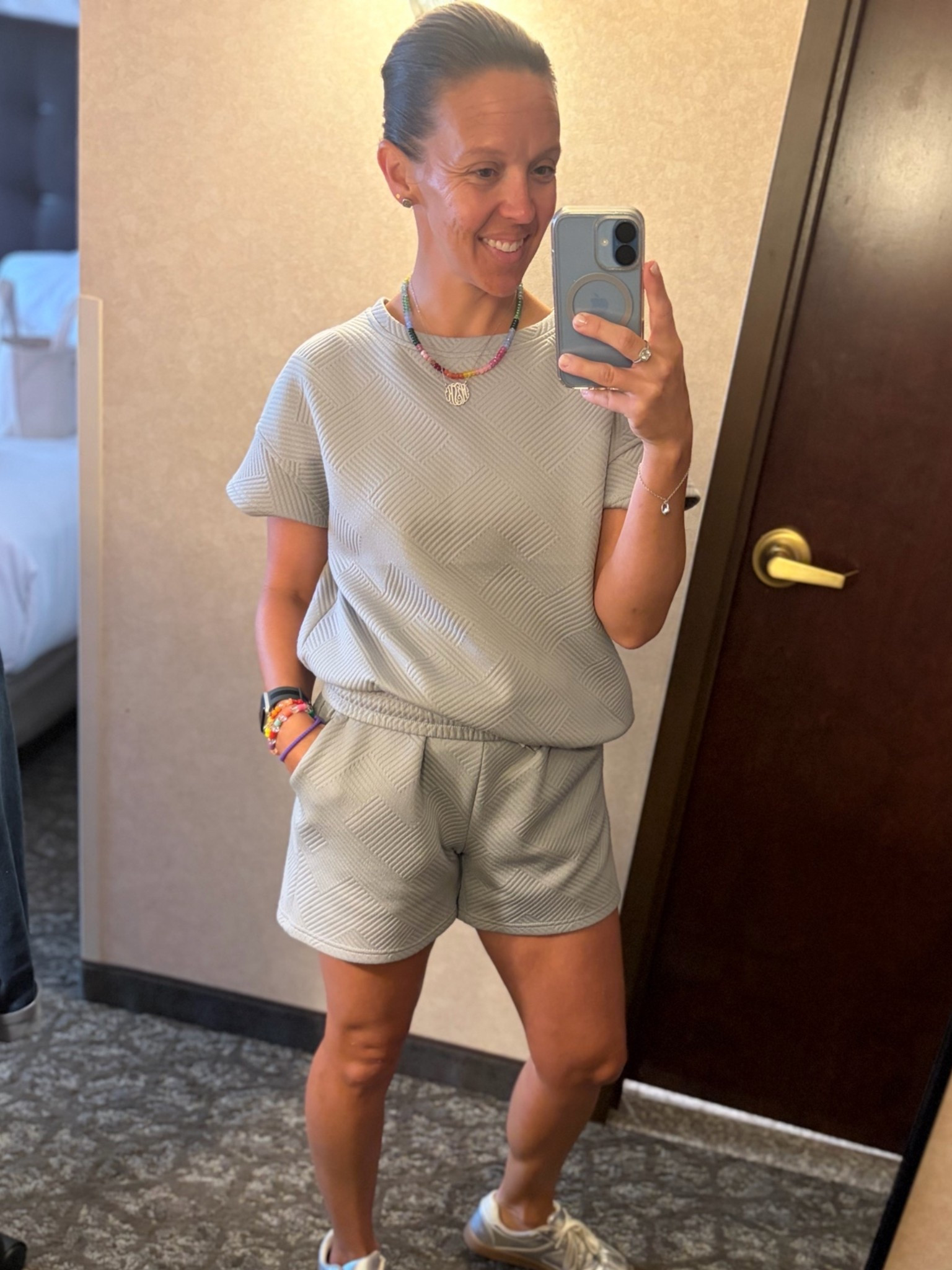 Travel outfit - Summer outfit - Short set - I wear this set all the time, it works for spring through fall.


#quiltedset #shortset #amazon #prime #autumn #summeroutfit #budgetfriendly #beewatch #under20 #designerdupe #LTKSaleAlert 
#LTKU #LTKSeasonal #LTKOver40
#LTKootd @Etsy   #initialnecklace #monogramnecklace #beadednecklace 
#LTKTravel