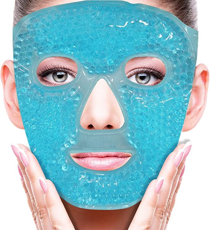 Cold Face Eye Mask Ice Pack Reduce Face Puff,Dark Circles,Gel Beads Hot Heat Cold Compress Pack,F... | Amazon (US)