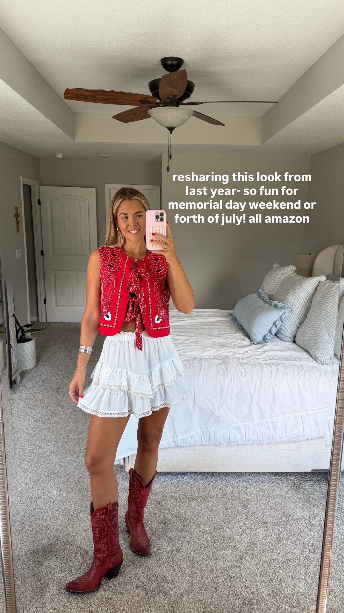 wearing a size small! 

amazon country concert western festival stagecoach outfit 

#LTKFestival #LTKTall #LTKootd