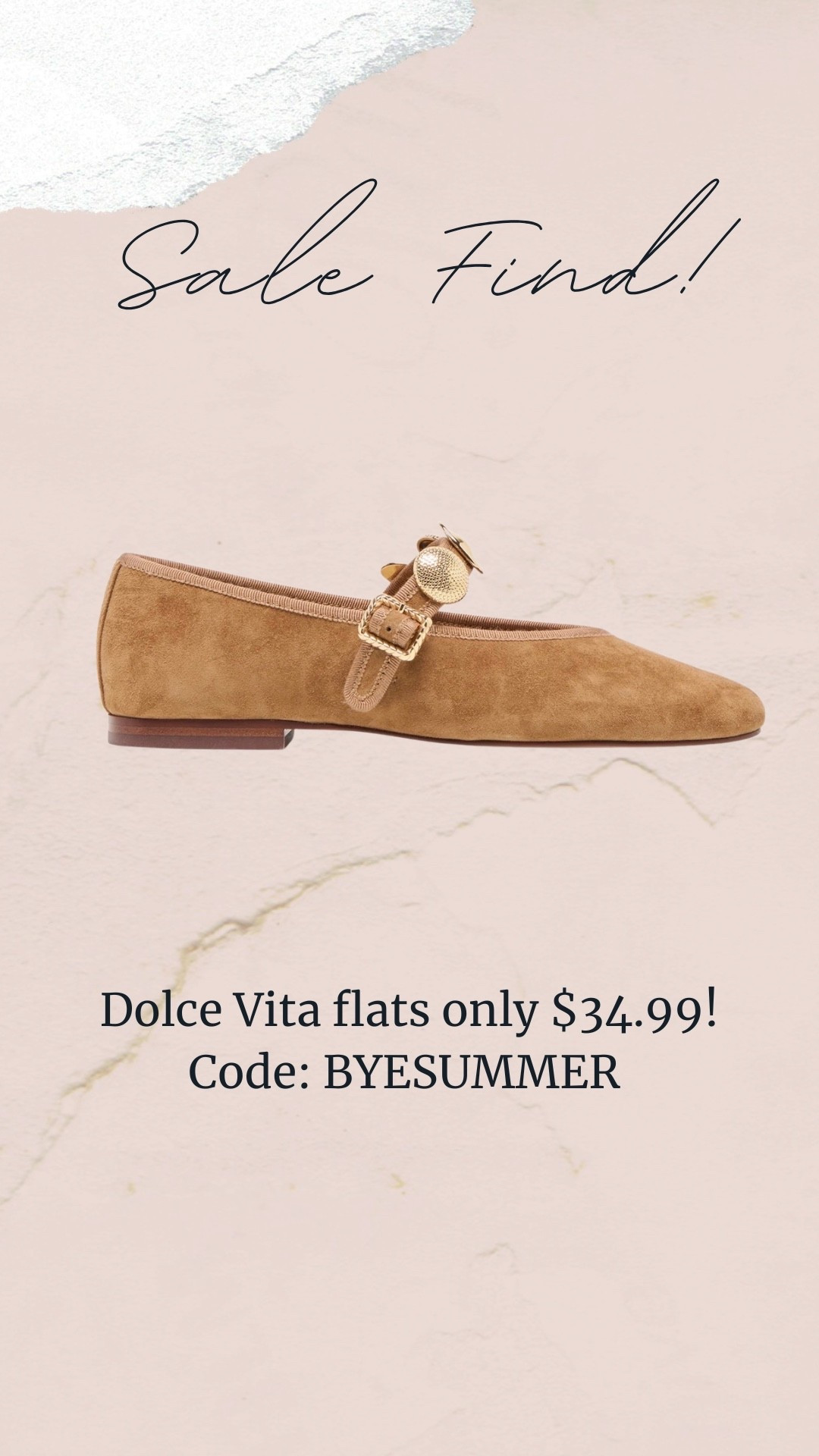 Dolce Vita Sale! Extra sale code: BYESUMMER 
Suede flats, fall flats, fall shoes

#LTKSaleAlert #LTKSeasonal #LTKootd