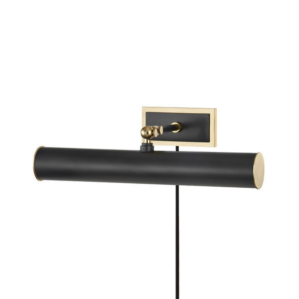 Holly Aged Old Bronze Two-Light Plug-In Picture Light | Bellacor