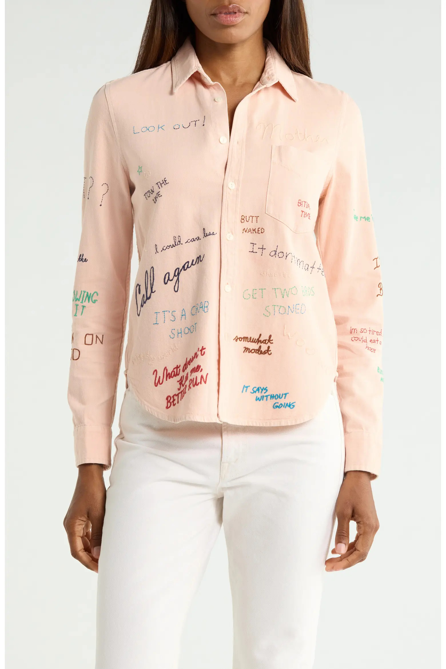 MOTHER The Foxy Boxy Cotton Shirt (Women) | Nordstromrack | Nordstrom Rack