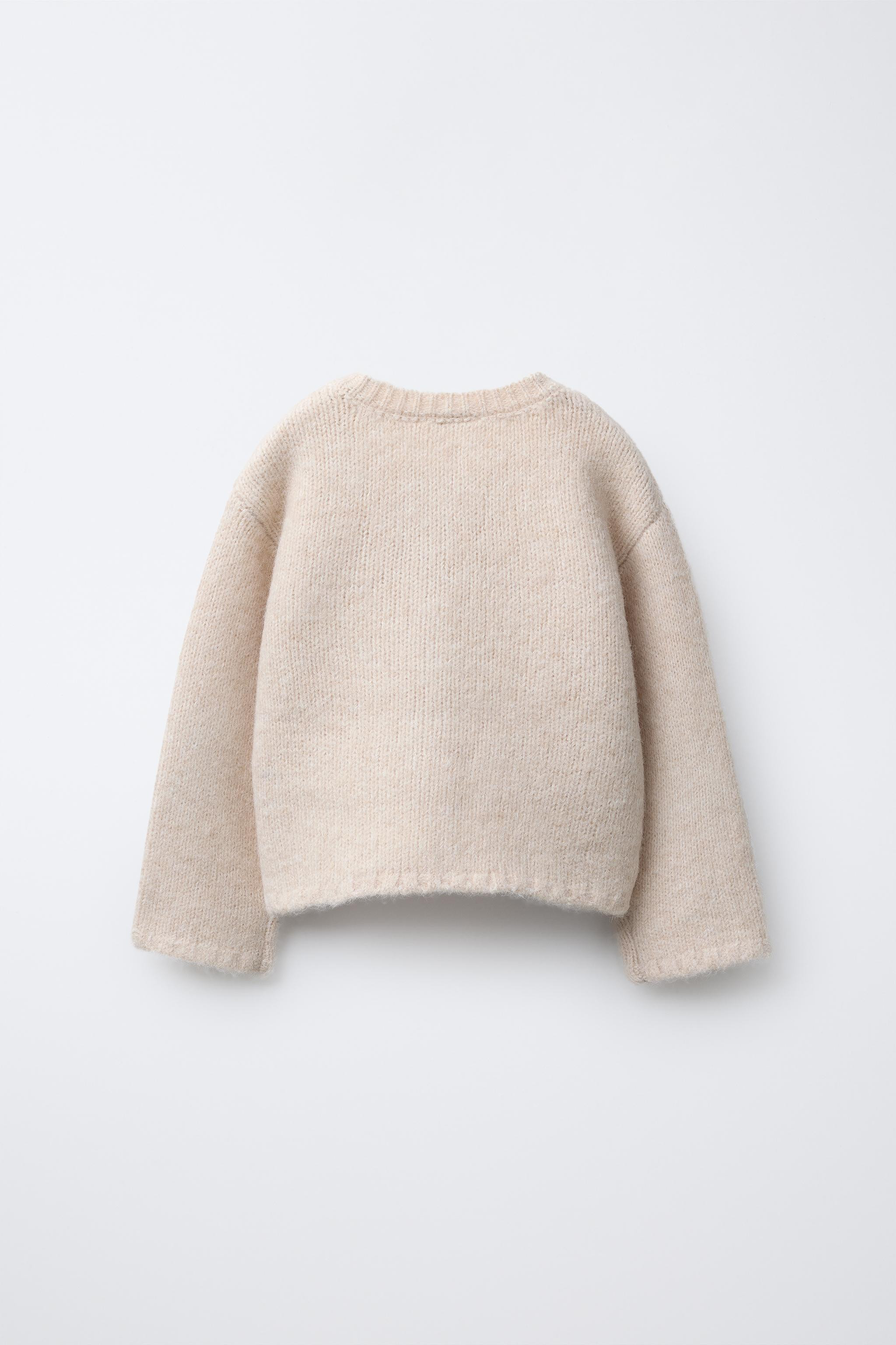 FLORAL EMBROIDERED KNIT CARDIGAN | Zara US