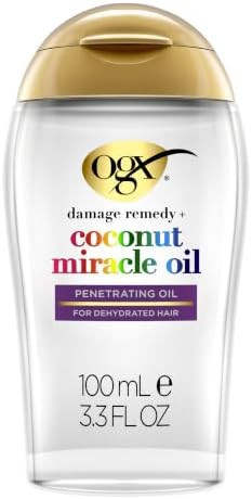 OGX Extra Strength Damage Remedy + Coconut Miracle Hair Oil, 3.3 fl. oz | Amazon (US)