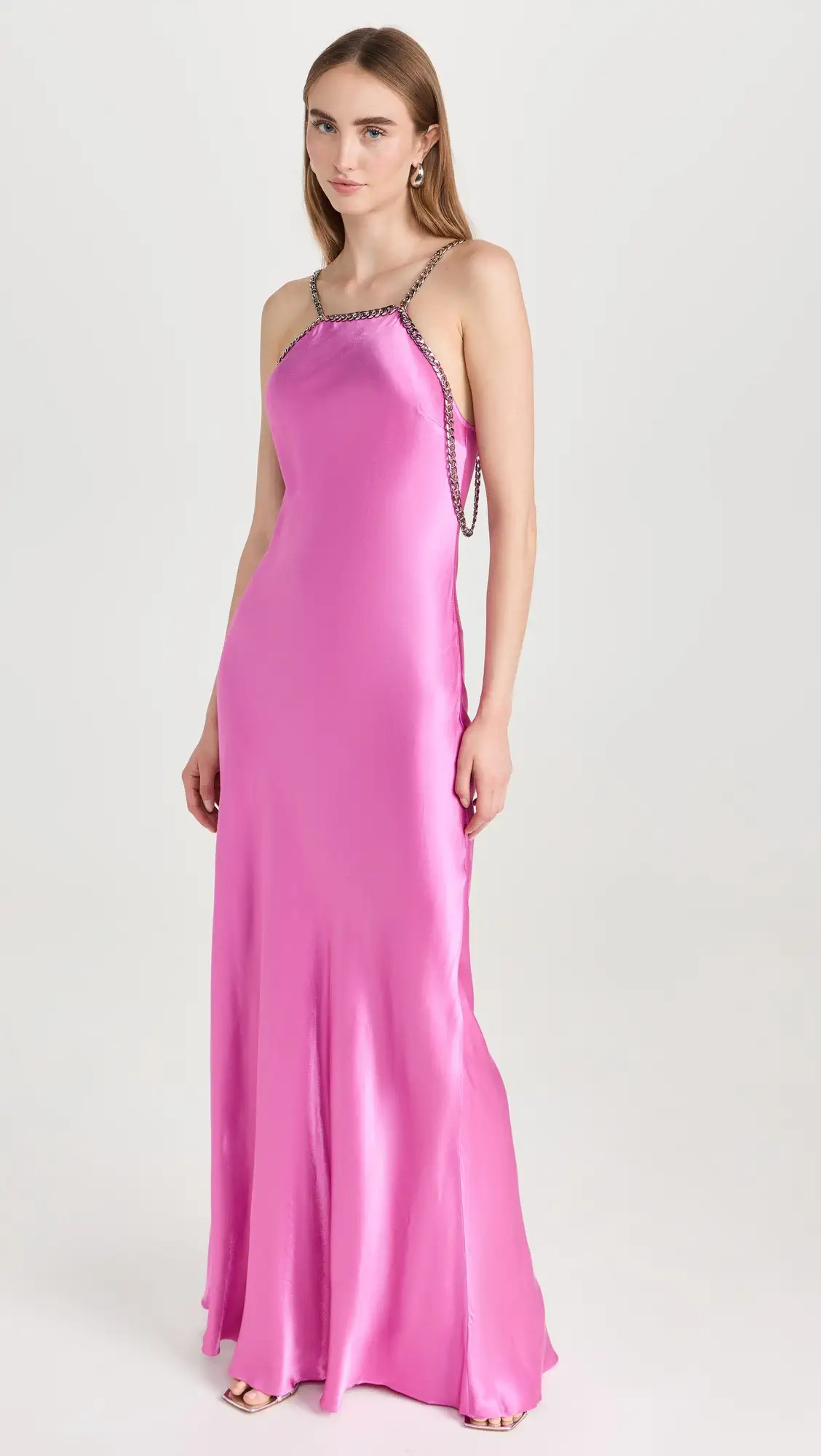 L'AGENCE Majesty Dress With Chain | Shopbop | Shopbop