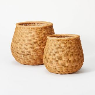 Medium Light Woven Round Basket - Threshold™ designed with Studio McGee | Target