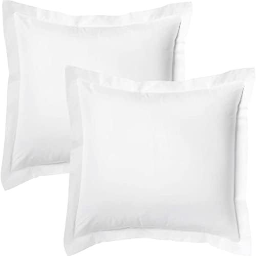 CharlottelyHues Set of 2 Pillow Shams 1000 Thread Count European Square Pillow Covers - 100% Egyp... | Amazon (US)