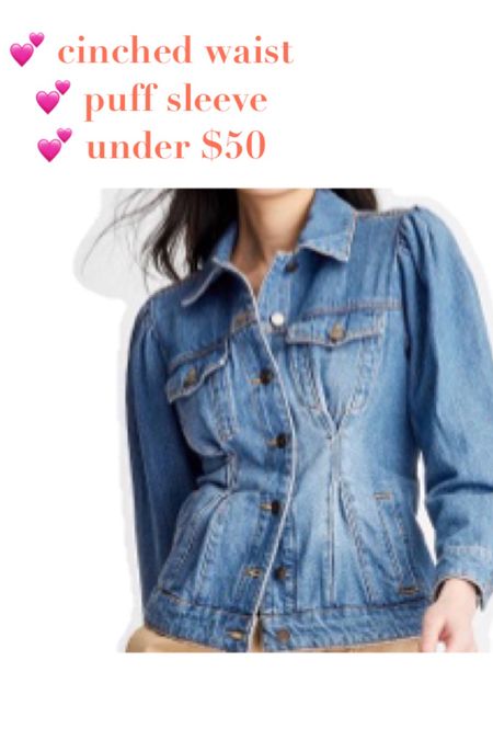 Under $50 Jean jacket! 