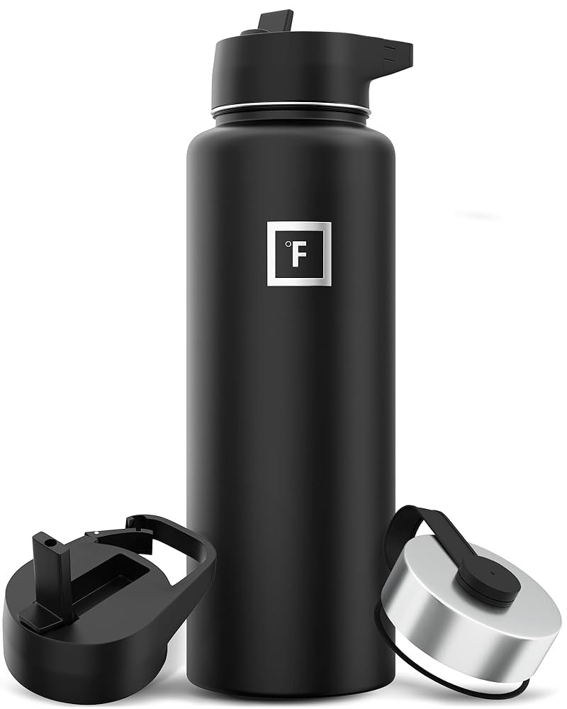 IRON °FLASK Camping & Hiking Hydration Flask with 3 Lids - Stainless Steel, Double Walled & Vacu... | Amazon (US)