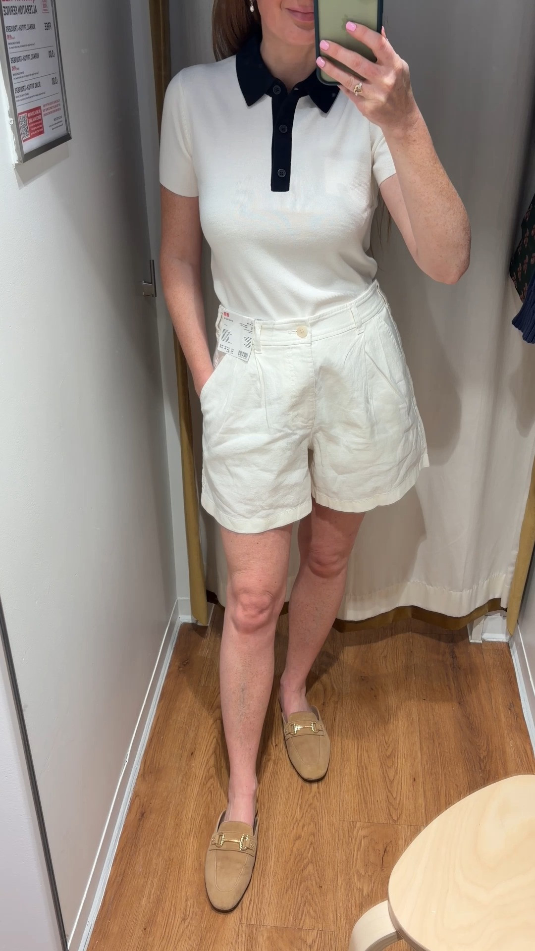 Summer staples done right 🤍💙  This contrast collar polo and linen blend shorts from UNIQLO are giving effortless quiet luxury. The quality is amazing for the price, and these are the kind of timeless pieces you'll wear year after year. Wearing a size Small in both. 

 #LTKuk #LTKsummer #LTKtravel