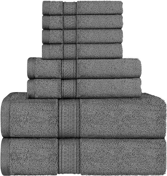 Utopia Towels Towel Set, 2 Bath Towels, 2 Hand Towels, and 4 Washcloths, 600 GSM Ring Spun Cotton... | Amazon (US)